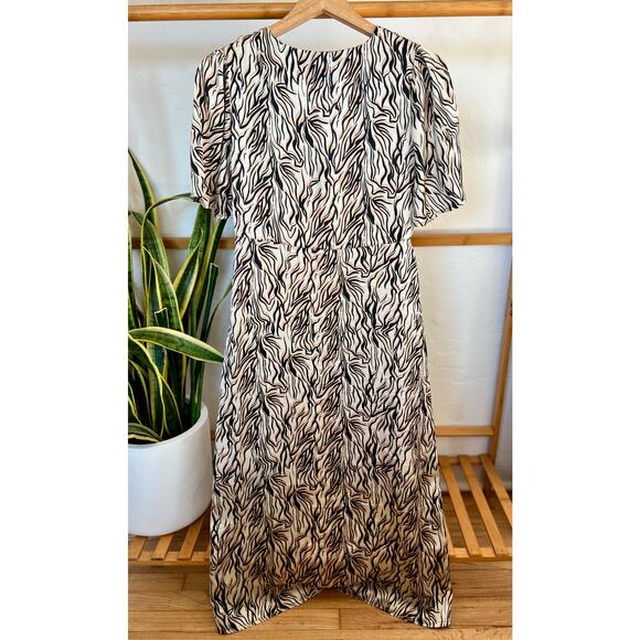 ASOS New Look Maxi Dress in Brown Zebra Print - Picture 4 of 11